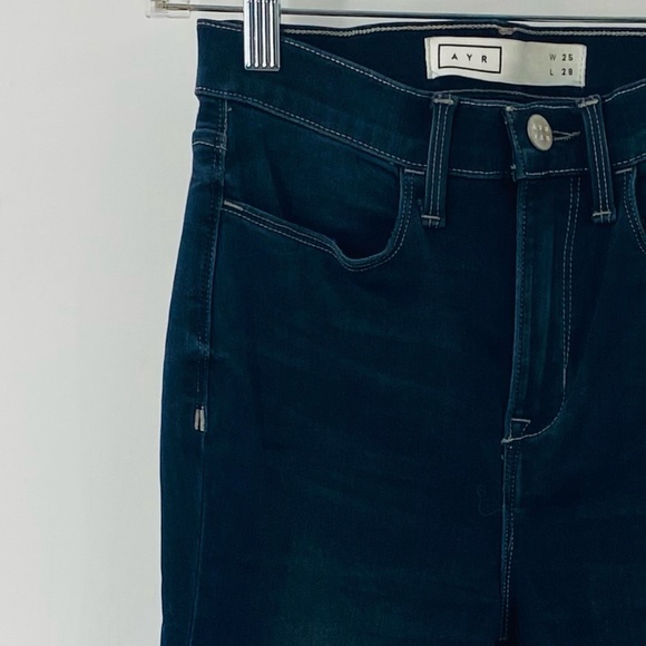 AYR High Rise Skinny Jeans Dark Wash Size 25 - Picture 2 of 5